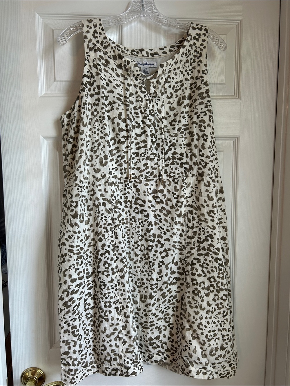 Tommy Bahama cheetah print dress-Sz L